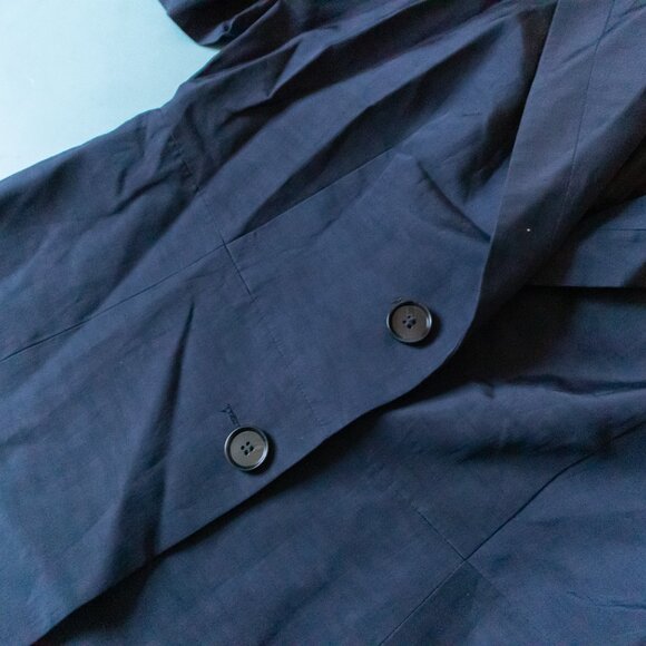 NEW Lewit Blue Navy Night Half Sleeve Double Buff Structured Blazer Size XLarge - Picture 6 of 12